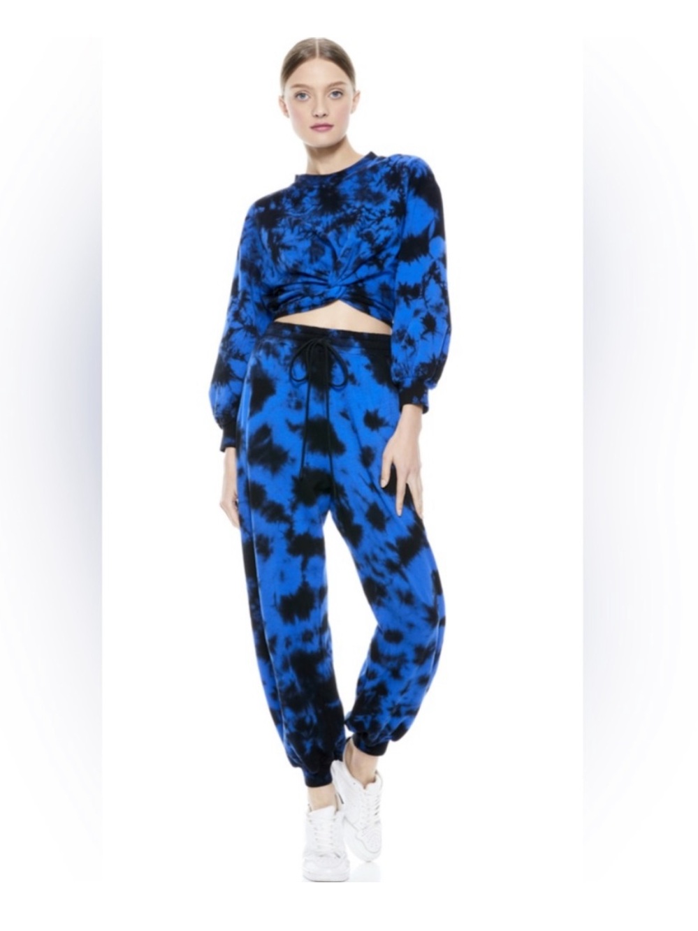 Alice + Olivia Malibu Tie Dye Jogger and Marcelle Top - Blue
